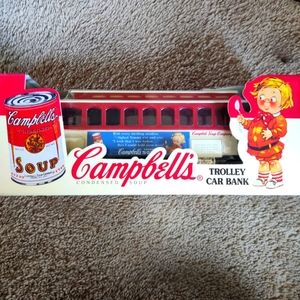 ERTL Campbell's Soup trolley car bank